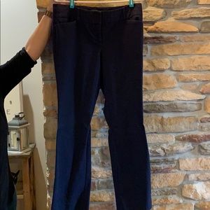 Navy straight leg pants